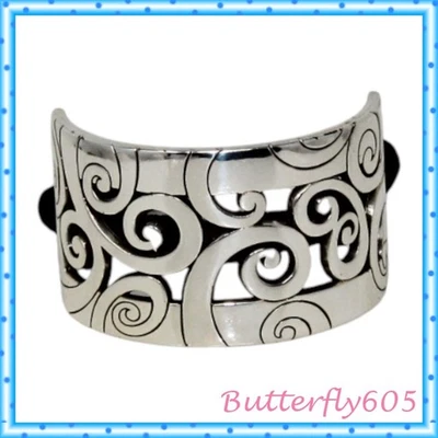 Soporte de cola de caballo Brighton Mingle plateado negro elástico Foto 1 de 4