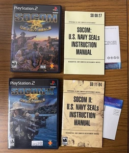 Socom I 1 & II 2 US Navy SEALs (Sony PlayStation 2, PS2, 2003) PS2 Komplett CIB - Bild 1 von 15