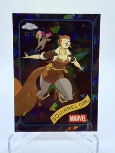 2025 Topps Chrome Marvel Sapphire Squirrel Girl #'d /10 BLACK REFRACTOR #44 - Picture 1 of 2