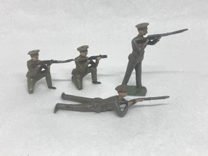 Peak Cap Soldiers By Britains (N Yel 532) One Gun Missing End - Imagen 1 de 7
