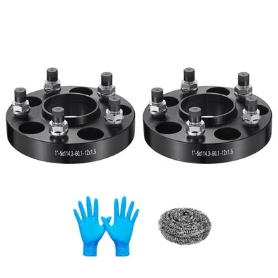 (2) 1 Inch  5x4.5 Hubcentric Wheel Spacers 12x1.5 For 2015-2017 Lexus NX200t - Image 1 of 4