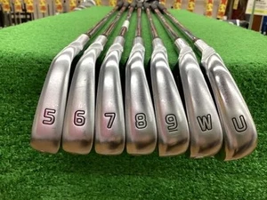 ◼️7pcs◼️ Lefty PING i525 Iron Set 7clubs 5-9,W,U Shaft NS PRO MODUS3 TOUR105 R - Picture 1 of 6
