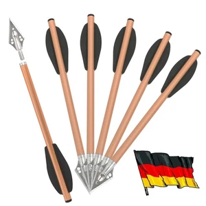 6XAluminium pernos pernos de ballesta tiro con arco flecha objetivo caza tiro objetivo - Imagen 1 de 15