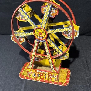 Rueda de fortuna de juguete de cuerda Tin Chein de colección - Imagen 1 de 8