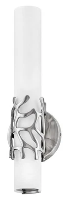 Baño LED integrado vertical Hinkley Lighting 50871 Lyra 16" de alto - níquel Foto 1 de 4