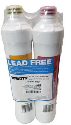 Watts Premier Bi-Annual RO Pure Reverse Osmosis Water Filtration Filter Kit- 2PK - Image 1 of 4