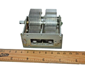 2 (Two) Section Air Variable Capacitor 2x 12-195pF Vintage Soviet USSR Working! - Picture 1 of 5