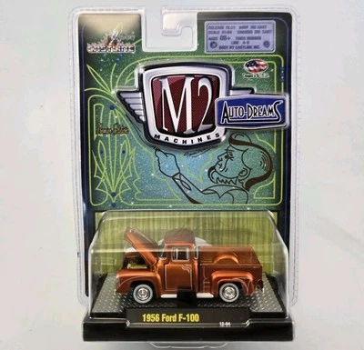 M2 Machines 1956 Ford F-100 Pickup Truck Auto-Dreams 12-04 Premium Edition 1/64 - Image 1 of 4