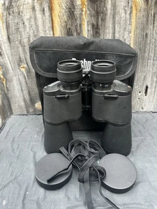 Bushnell PowerView 10x50mm Porro Prism Binoculars in a Bushnell carrying case. - Picture 1 of 9