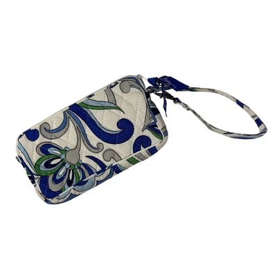 Vera Bradley Muñequera Cartera Mujer Acolchada Patrón Floral Bolsa Cartera Organizador Foto 1 de 4