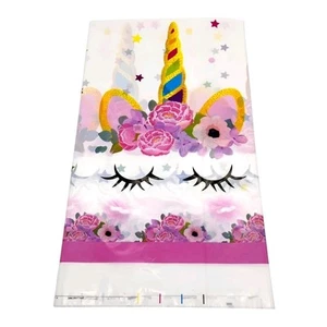 Unicorn Glitter Gold Birthday Party Tablecover Tablecloth Tableware 180x108cm - Picture 1 of 1