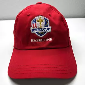Ryder Cup 2016 Hazeltine America Needle Baseball Cap Red Mens OSFM - Picture 1 of 6