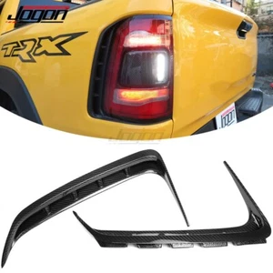 Carbon Fiber Tail Light Frame Cover For Dodge Ram 1500 TRX OffRoad Rebel 19-2023 - Picture 1 of 14