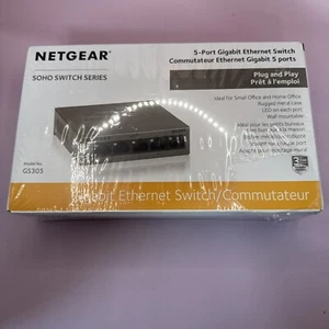 New Sealed - Netgear GS305 5-port Gigabit Ethernet Switch - Picture 1 of 7
