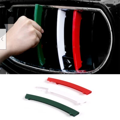 Cubierta de rejilla delantera M-Three colores para Maserati Ghibli 2013-2016 3 piezas - Imagen 1 de 4