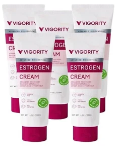 5 VIGORITY ADVANCED BIOIDENTICAL ESTROGEN CREAMS FOR WOMEN 4 Oz EACH SEALED - Picture 1 of 6