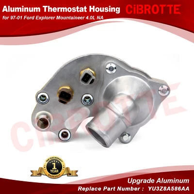 Upgrade Aluminum Thermostat Housing for 97-01 Ford Explorer Mountaineer 4.0L - Image 1 of 4