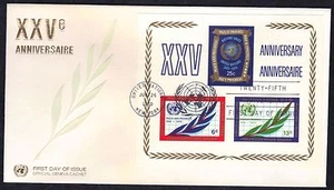 UN United Nations 1970 First Day Of Issue FDC 25th Aniversary Special Edition #4 - Picture 1 of 2