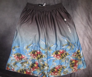 Pantalones Cortos MARYLAND LACROSSE Azul Cangrejos Ajuste 2 Ganar Para Hombre Pequeños TERRAPINS Chesapeake - Imagen 1 de 4