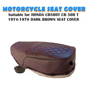 MOTORCYCLE SEAT COVER FOR HONDA CB500T CB500 T 1974-1978 DARK BROWN - Picture 1 of 1