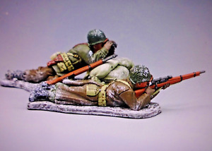 king & country 54mm ww2  American sniper set in the Bulge 2 figs BBA023  mib oop