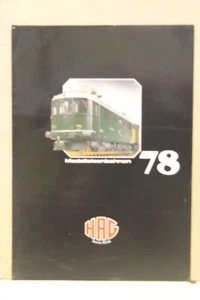 catalogo hag 1978 modellismo ferroviario plastico locomotiva stazione treno - Picture 1 of 2
