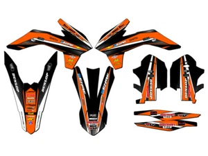 2014-2015 EXC-F VIGOR Orange Senge Graphics Kit Compatible with KTM - Picture 1 of 10