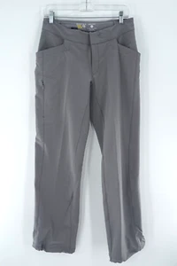 Mountain Hard Wear Pants Women 8 Gray Pockets Zippers Stretch Outdoors Hiking - Picture 1 of 7