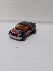 Vintage Majorette 212 Ford Escort XR3i Rally Car Black Red Hatchback 1:52 France - Picture 1 of 8