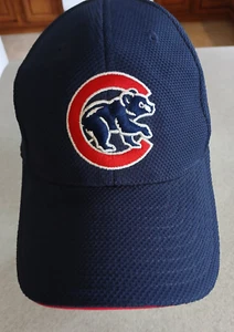 Vintage Style Chicago Cubs Blue New Era 3930 Baseball Cap Stretch Uni-Fit M-L - Picture 1 of 9
