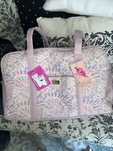 Betsey Johnson Quilted Nylon Weekend Tote Pink Multi