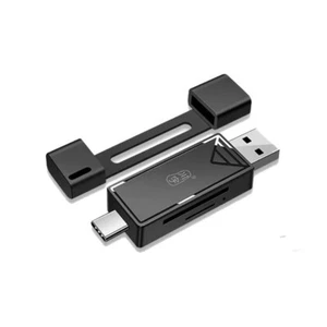KAWAU C251 Type C + USB SD/ TF Card Reader Portable OTG Aadapter USB 2.0 - Picture 1 of 4