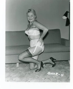 Vintage Risque Pinup Photo Gina R. 4 Irving Klaw 4X5 - Picture 1 of 1
