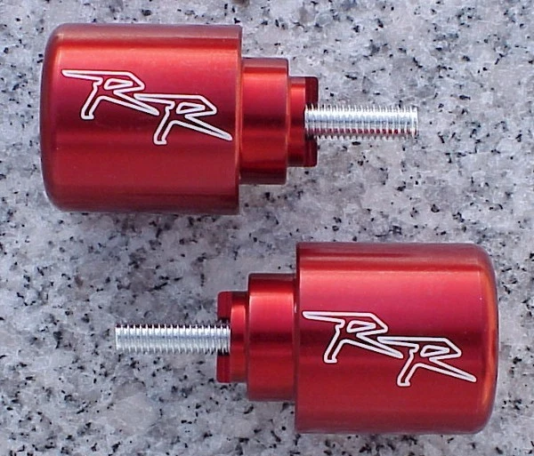 Honda CBR600 CBR 600 F3 F4 F4i 600RR 900 929 954 1000 1000RR RED RR BAR ENDS - Image 1 of 1