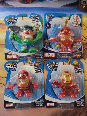 Playskool Mr. Cabeza de patata mezclable héroes mashables Marvels Halk Ironman Spiderman Foto 1 de 4