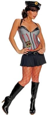 Mansion Security Guard Playboy Fancy Dress Up Halloween Sexy Adult Costume - Image 1 of 2