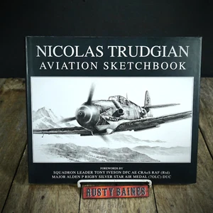 Nicholas Trudgian Aviation Sketchbook, WW2 Veteran & Author Signed Hardback - Picture 1 of 8