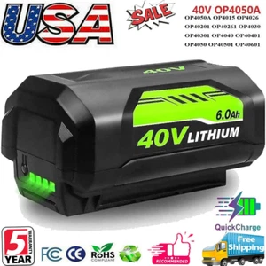 6Ah Battery replace for Ryobi 40V OP4040 OP4026 OP4030 OP4050 OP4060A Lawn Mower - Picture 1 of 13