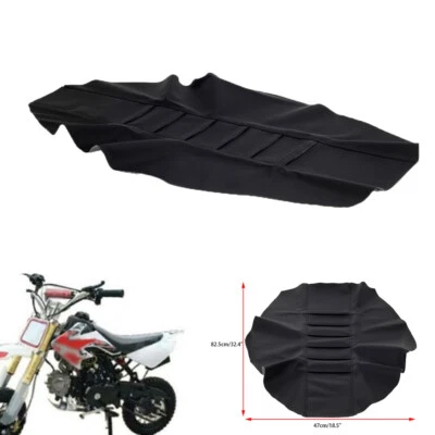 Universal Black Rubber Soft Seat Cover For Suzuzki Kawasaki Enduro Dirt Bike - Image 1 of 4