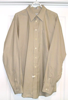JOSEPH & FEISS COTTON DRESS SHIRT NON-IRON (LS) BUTTON-UP 16-1/2 36/37 TALL! - Image 1 of 4