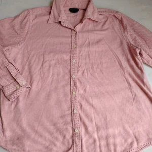 Lands End Top 2x Button Down Brushed Cotton Flannel Herringbone Capsule - Picture 1 of 9