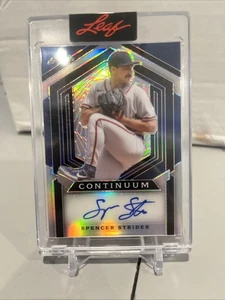 2023 Leaf Continuum Autograph - Spencer Strider Signature /38 #MC-111 Braves  - Picture 1 of 2