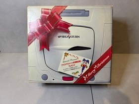 Sega Saturn Nights Christmas Limited Bundle Consolе Good Cond. w/ Cables & Box