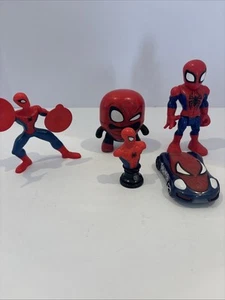 Konvolut 5 Marvel Spider-Man Actionfiguren & Spielzeug Spiderman Auto - Bild 1 von 6