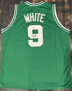 New! Derrick White #9 Signed Sewn Boston Celtics Jersey JSA COA Size XL - Picture 1 of 5