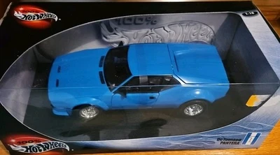 HOT WHEELS DETOMASO PANTERA BLUE  1: 18 scale Die Cast Blue - Image 1 of 4
