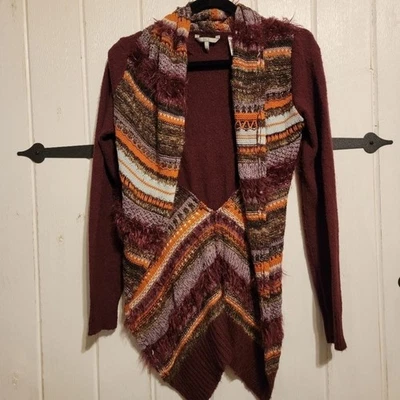 BKE Womens Cardigan Sweater Knit Boho Long Sleeve Size Small — 第 1/4 张图片