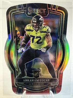 2022 Panini Select Abraham Lucas RC Club Level Red and Black Prizm Die Cut SP - Image 1 of 2