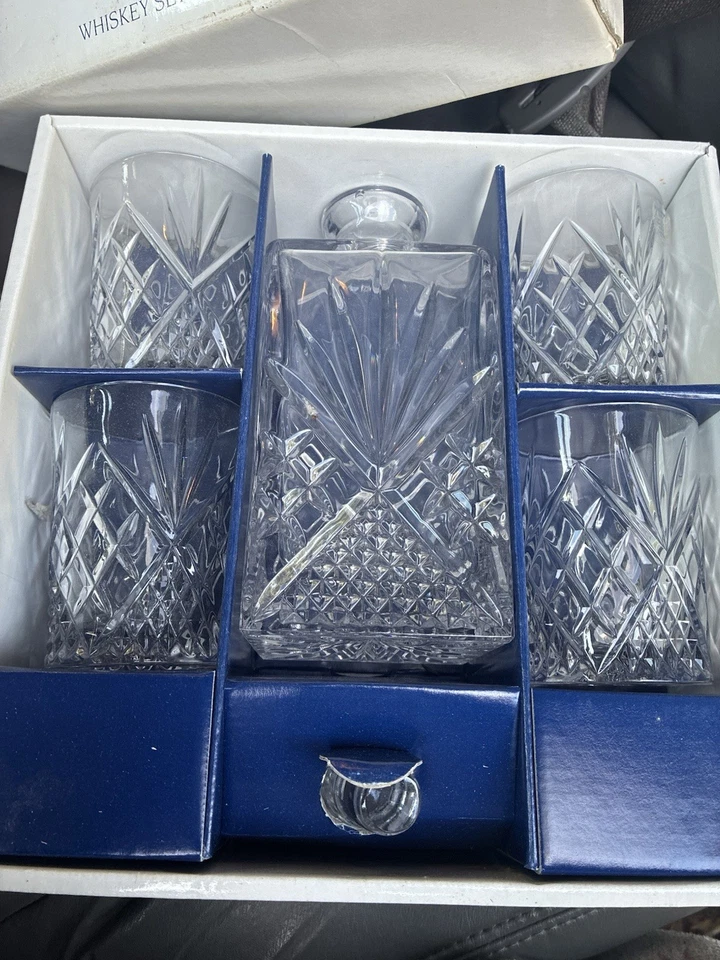 Royal Limited 24% Lead Crystal Water Goblet (s) Glass RLZ7 Czech 10-oz Lot of 4 - Image 1 of 4
