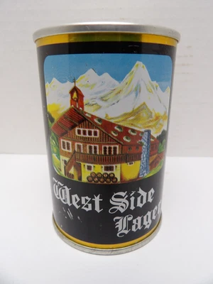 9 2/3 oz WEST SIDE LAGER STRAIGHT STEEL PULL TAB BEER CAN #9  LONDON - Image 1 of 4